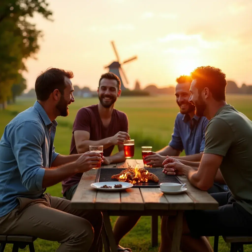 Un homme épanoui dégustant une tasse de thé, symbole de force et de vitalité