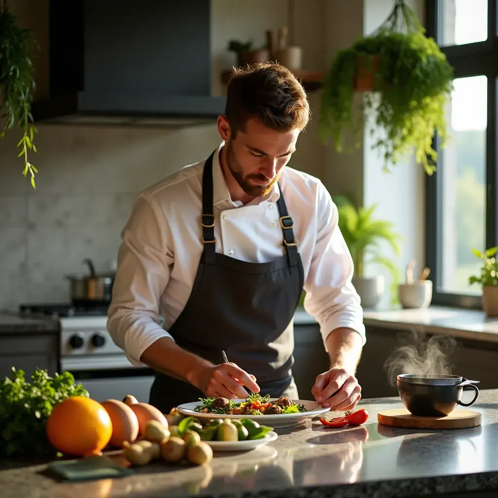 Vue d'un jardin belge avec des herbes cultivées pour les mélanges de thé bien-être